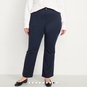 Old Navy High-Rise Boot-Cut Stretch Pants in Navy